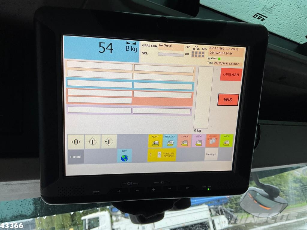 DAF FAN CF 340 VDK 22m³ AE Weighing system 폐기물 수거 트럭