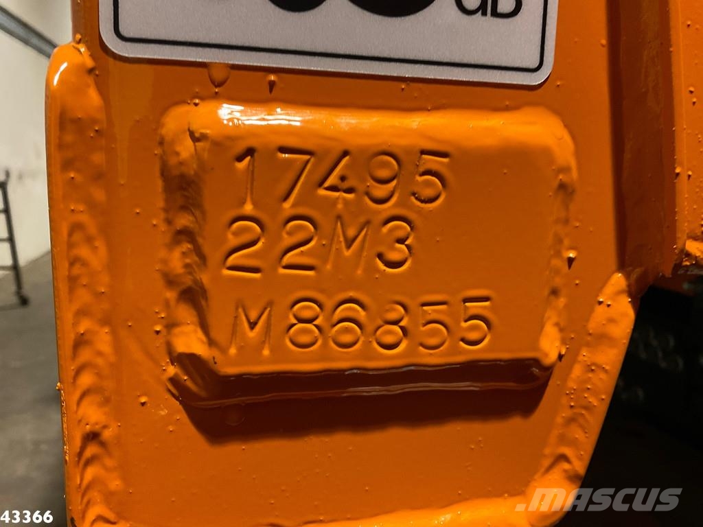 DAF FAN CF 340 VDK 22m³ AE Weighing system 폐기물 수거 트럭