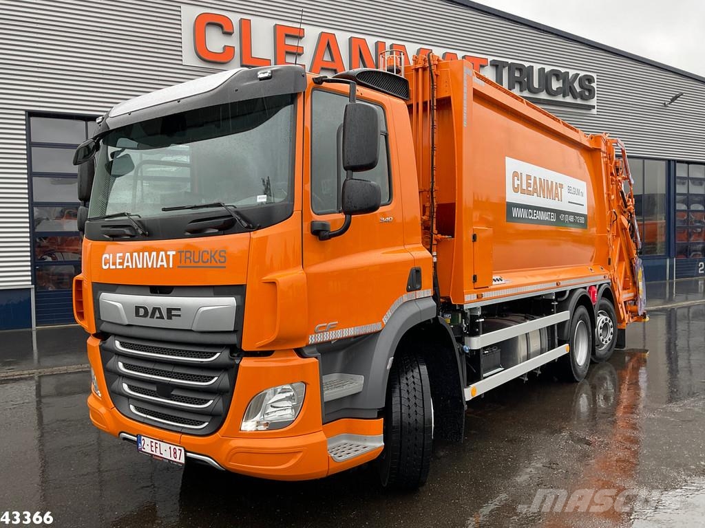 DAF FAN CF 340 VDK 22m³ AE Weighing system 폐기물 수거 트럭