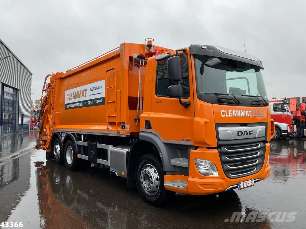 DAF FAN CF 340 VDK 22m³ AE Weighing system 폐기물 수거 트럭
