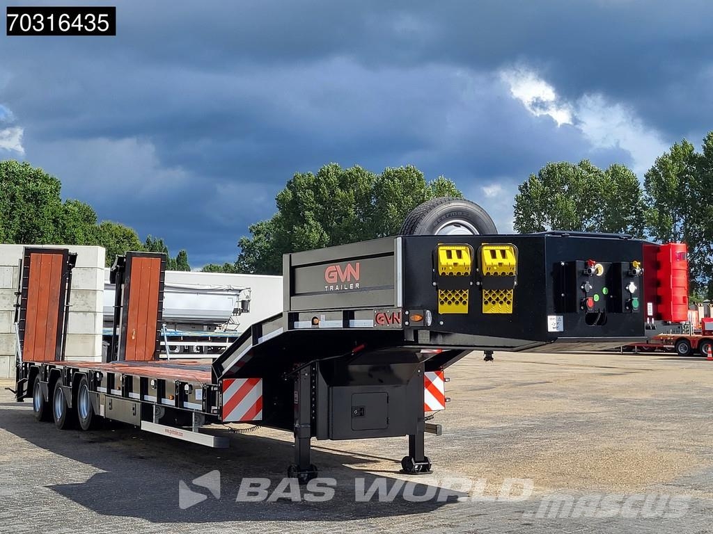  GVN 3 GVN 3 axles NEW! Lift + SteeringAxle Ramps Žemo iškrovimo puspriekabės