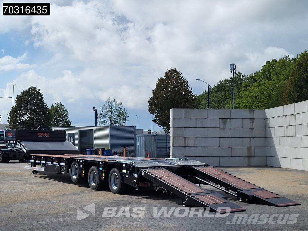  GVN 3 GVN 3 axles NEW! Lift + SteeringAxle Ramps Žemo iškrovimo puspriekabės