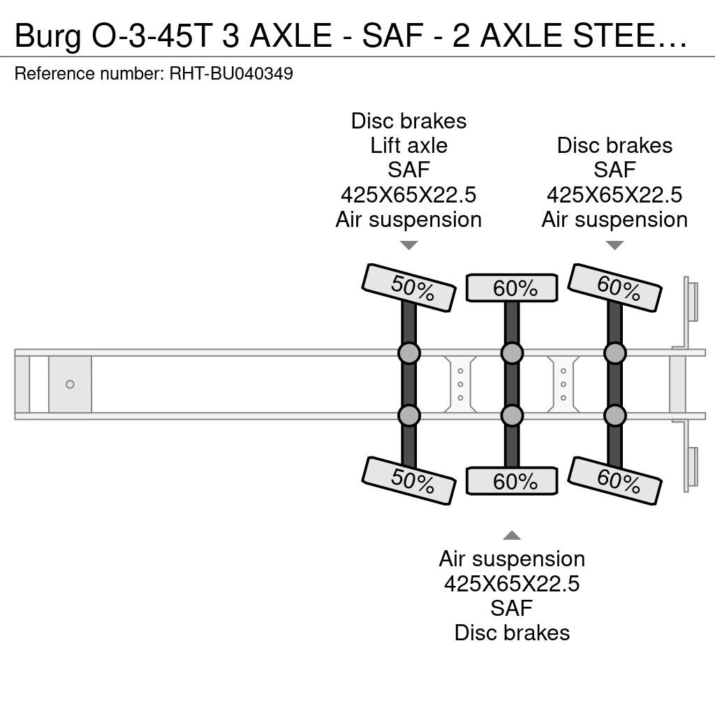 Burg O-3-45T 3 AXLE - SAF - 2 AXLE STEERING - 34000 L C Tanktrailer