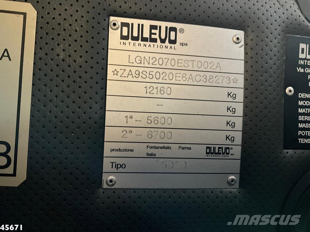 Dulevo 5020 Euro 6 with 3-rd brush Камиони за почистване