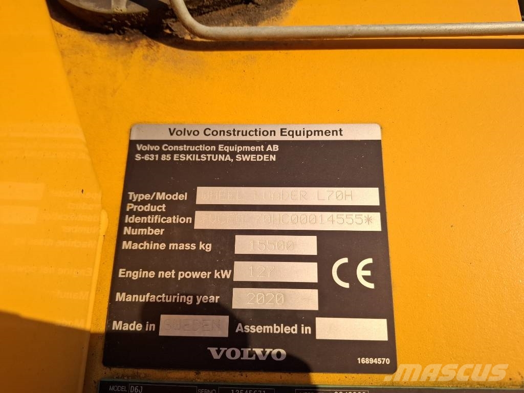 Volvo L 70 H/ 3.as, CDC, BSS, Lock Up, Stage V! 轮式装载机