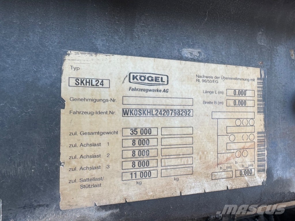 Kögel SKHL 24 Kippauflieger