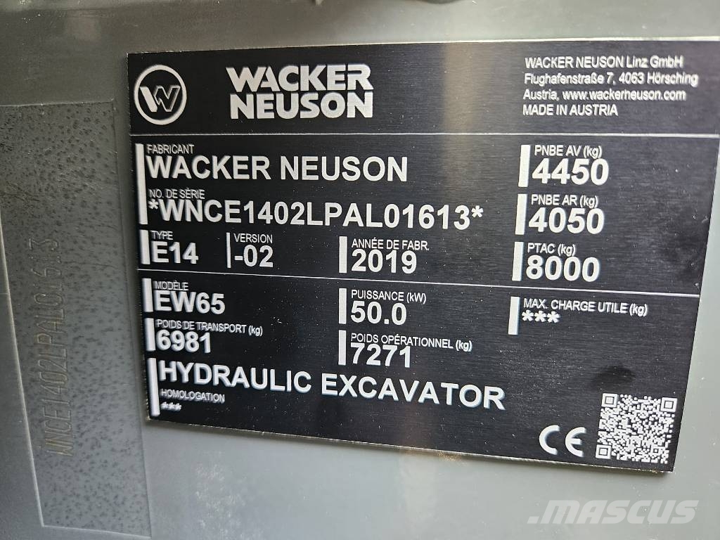 Wacker Neuson EW65 Pro-XL Bageri točkaši