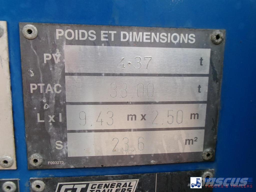 General TRAILERS 3-axle container trailer 20-25-30 ft Containerframe semi-trailers