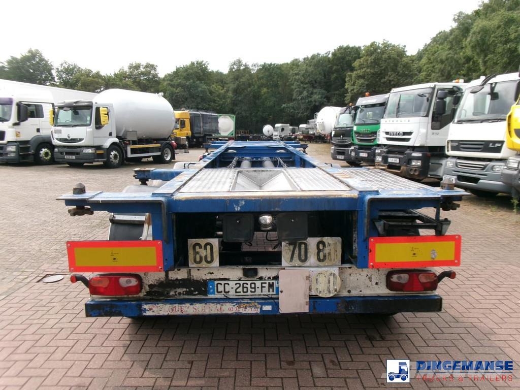 General TRAILERS 3-axle container trailer 20-25-30 ft Containerframe semi-trailers