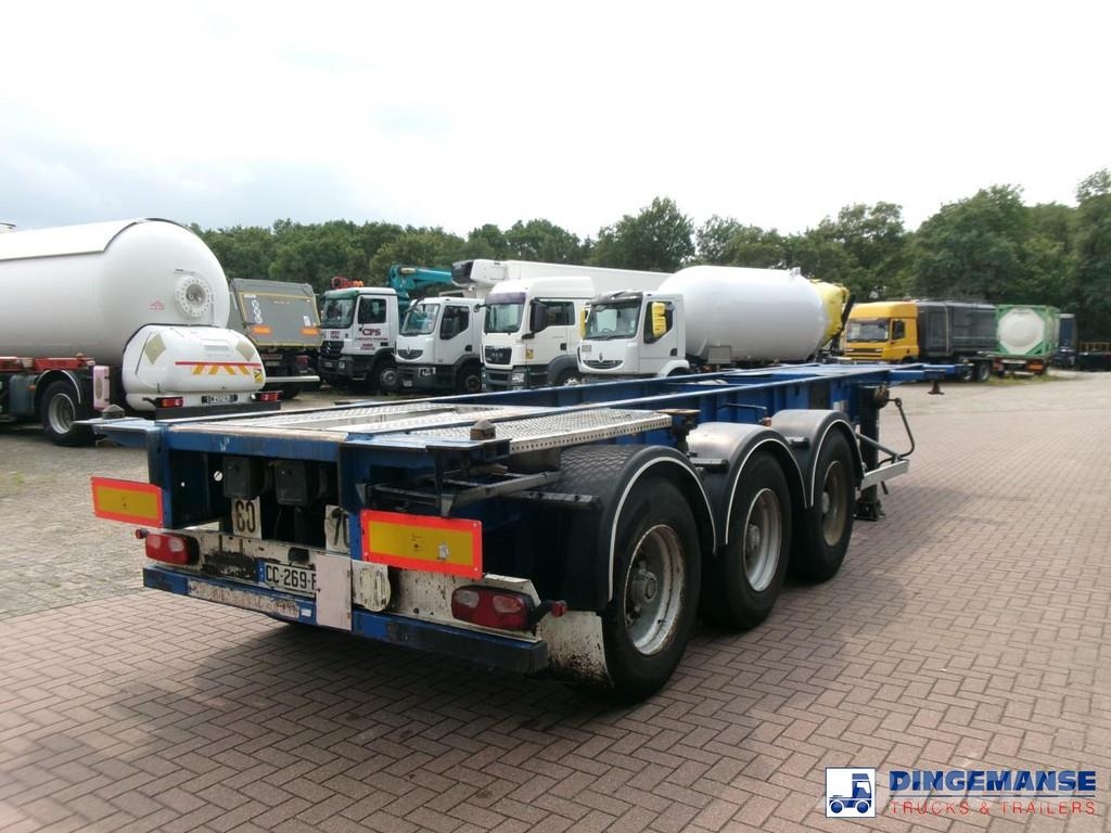 General TRAILERS 3-axle container trailer 20-25-30 ft Containerframe semi-trailers