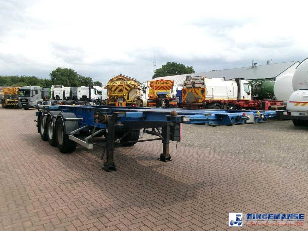 General TRAILERS 3-axle container trailer 20-25-30 ft Containerframe semi-trailers