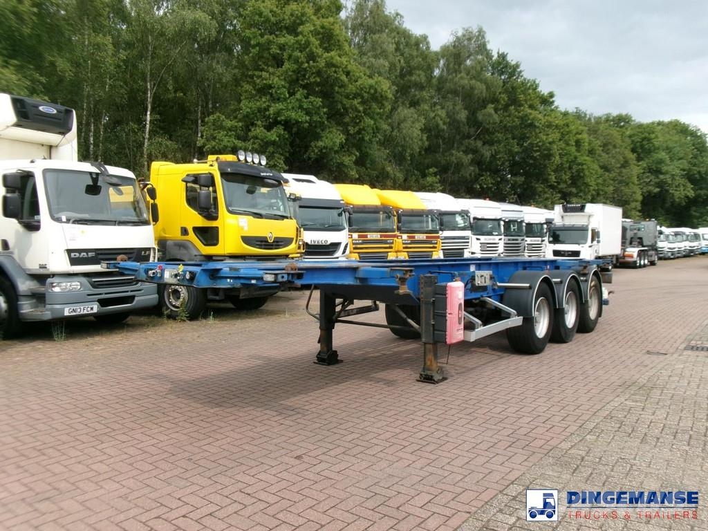 General TRAILERS 3-axle container trailer 20-25-30 ft Containerframe semi-trailers