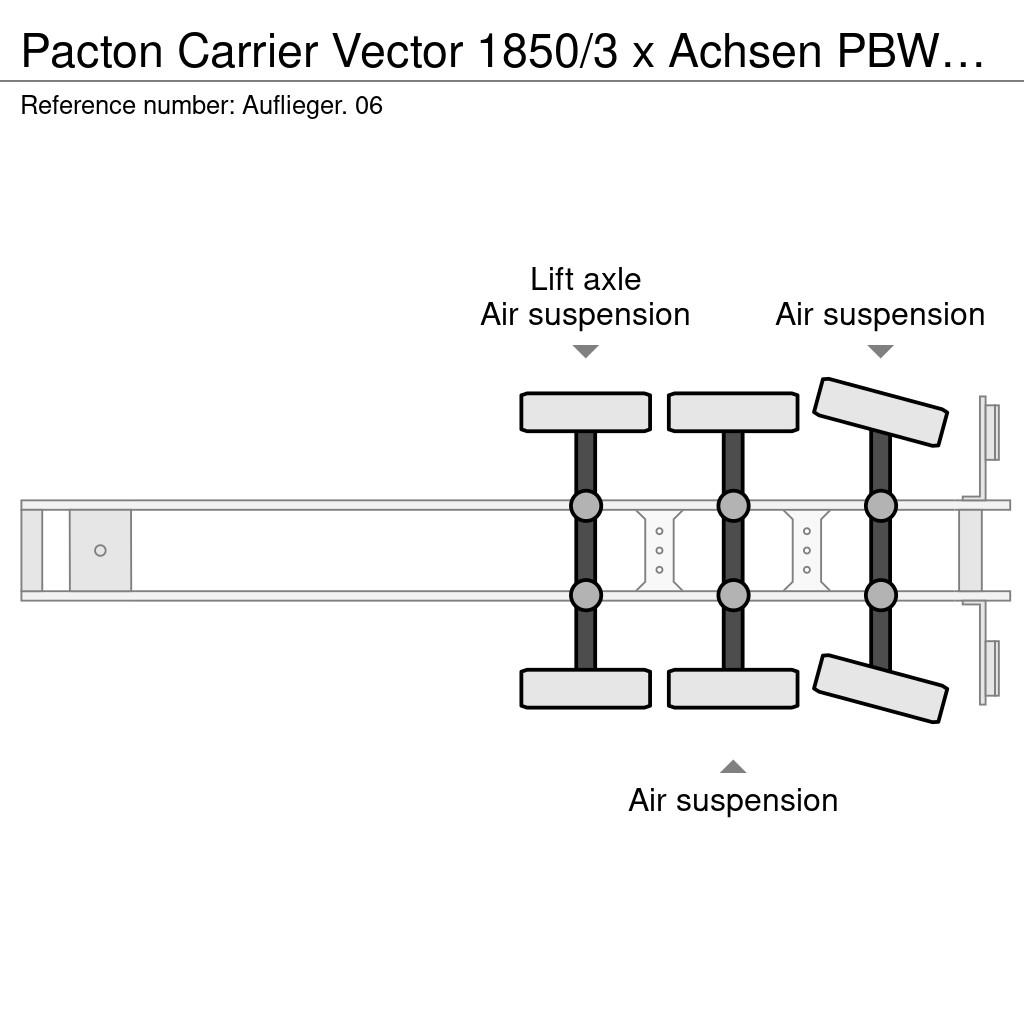 Pacton Carrier Vector 1850/3 x Achsen PBW/Lenk + Liftachs Hladilne polprikolice