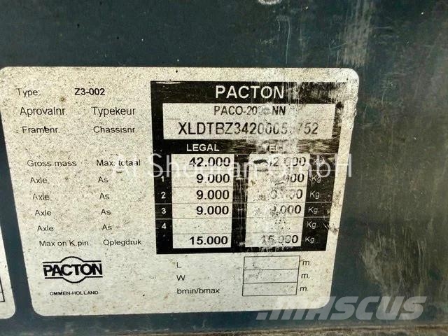 Pacton Carrier Vector 1850/3 x Achsen PBW/Lenk + Liftachs Puspriekabės su izoterminiu kėbulu
