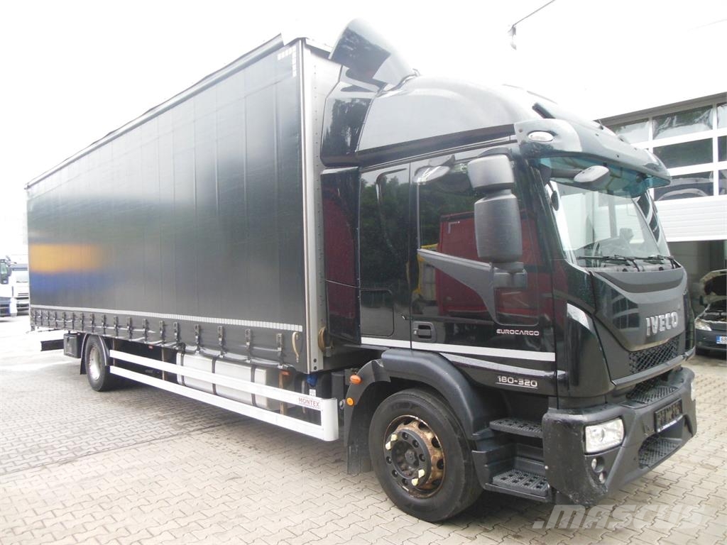Iveco EuroCargo 180E32, Valník 9,3m - 23 Palet Camiones de caja de lona