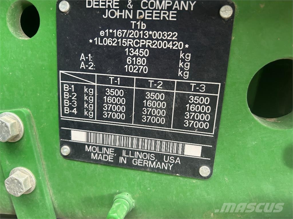 John Deere 6R215 Traktorok