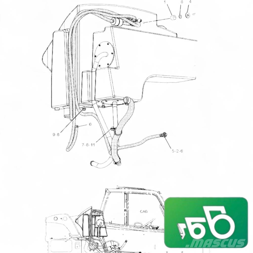 CAT TH220B Hydraulic oil tank 216-2258 Chassis and suspension