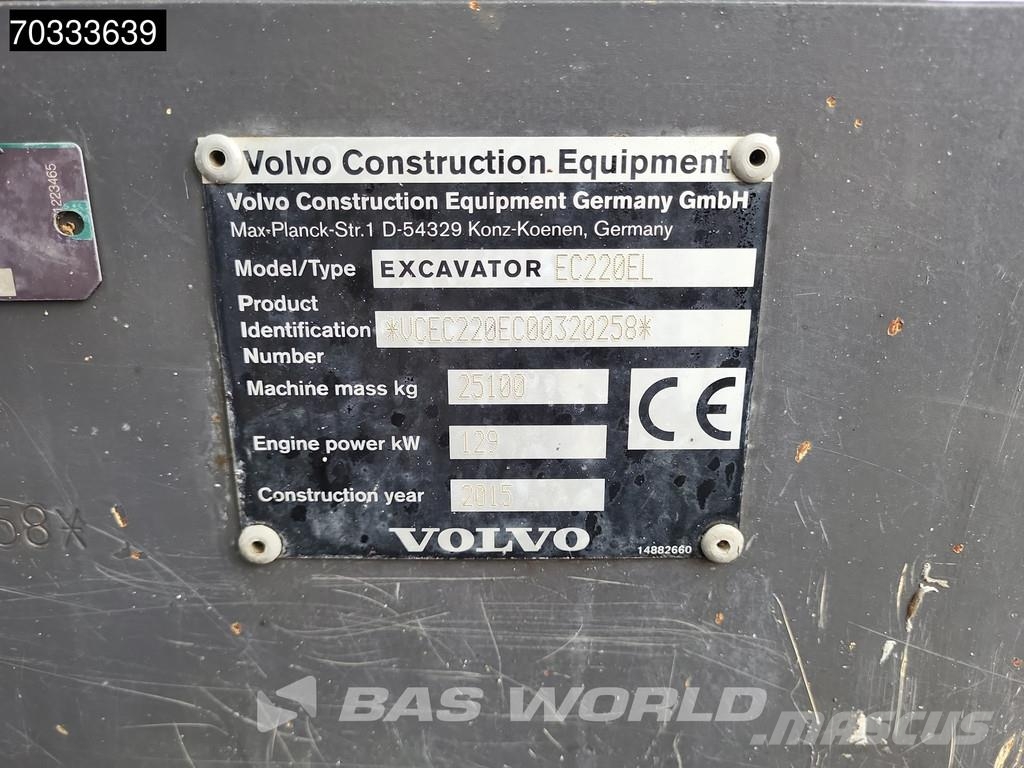 Volvo EC220 E L 3M Wide Escavadoras de rastos