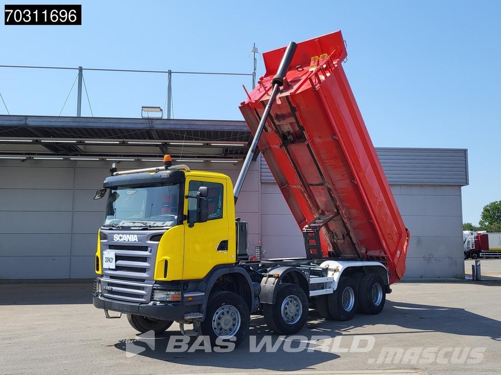 Scania G420 G 8X6 8x6 Steel suspension 18m3 KH Kipper Big Billenő teherautók