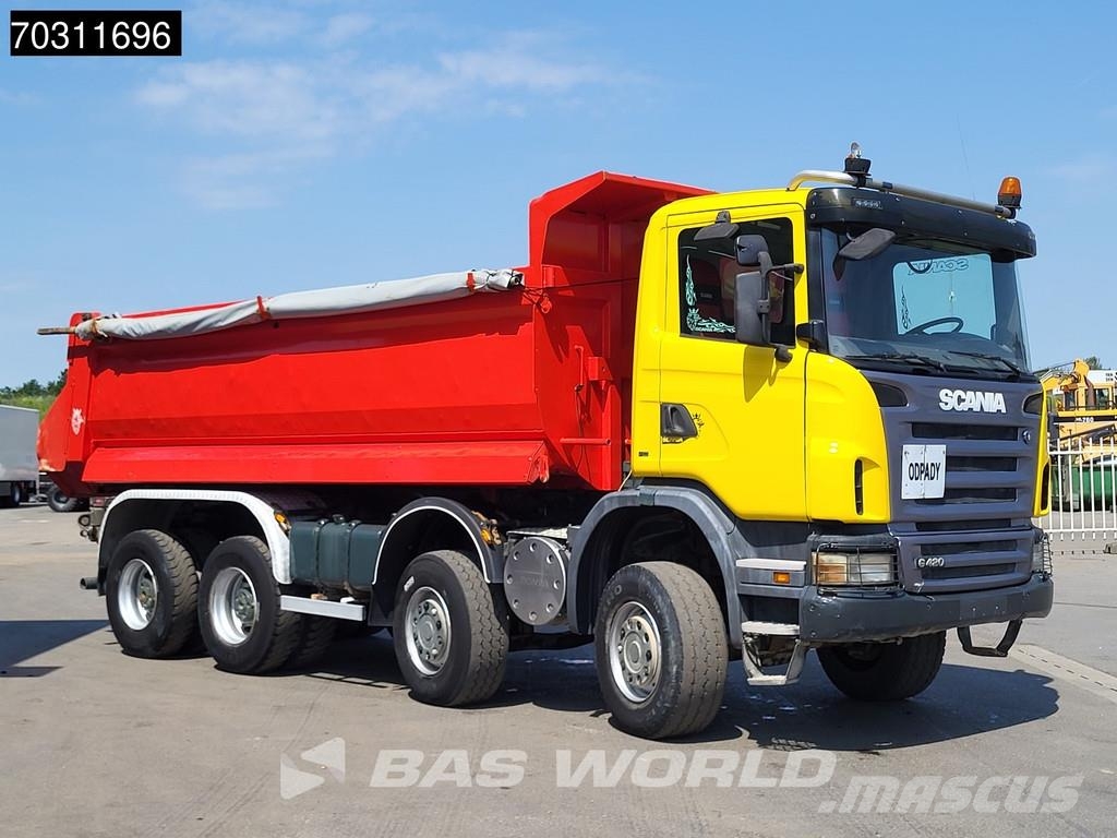 Scania G420 G 8X6 8x6 Steel suspension 18m3 KH Kipper Big Billenő teherautók