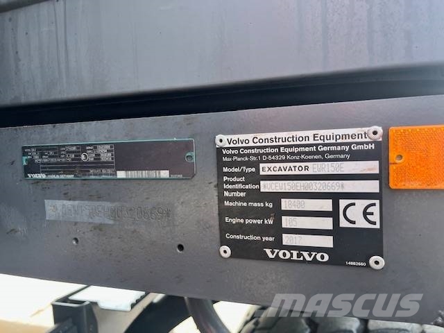 Volvo EWR 150 E /Engcon+pihdit,Leica 3 D,HIENO KONE Колесни екскаватори