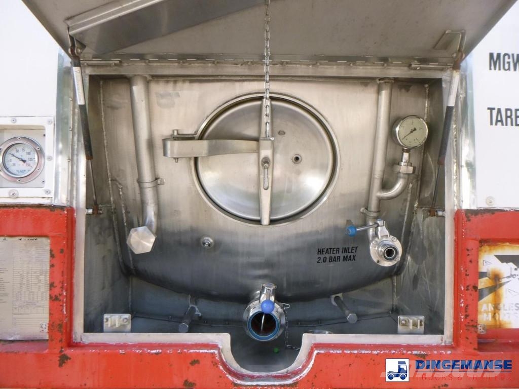 M1 Engineering Food tank container inox 20 ft / 25 tankcontainers