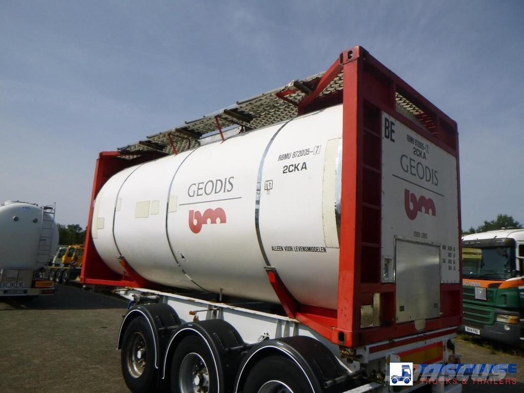 M1 Engineering Food tank container inox 20 ft / 25 tankcontainers
