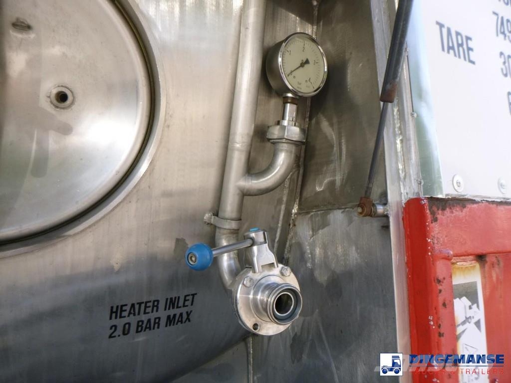 M1 Engineering Food tank container inox 20 ft / 25 tankcontainers