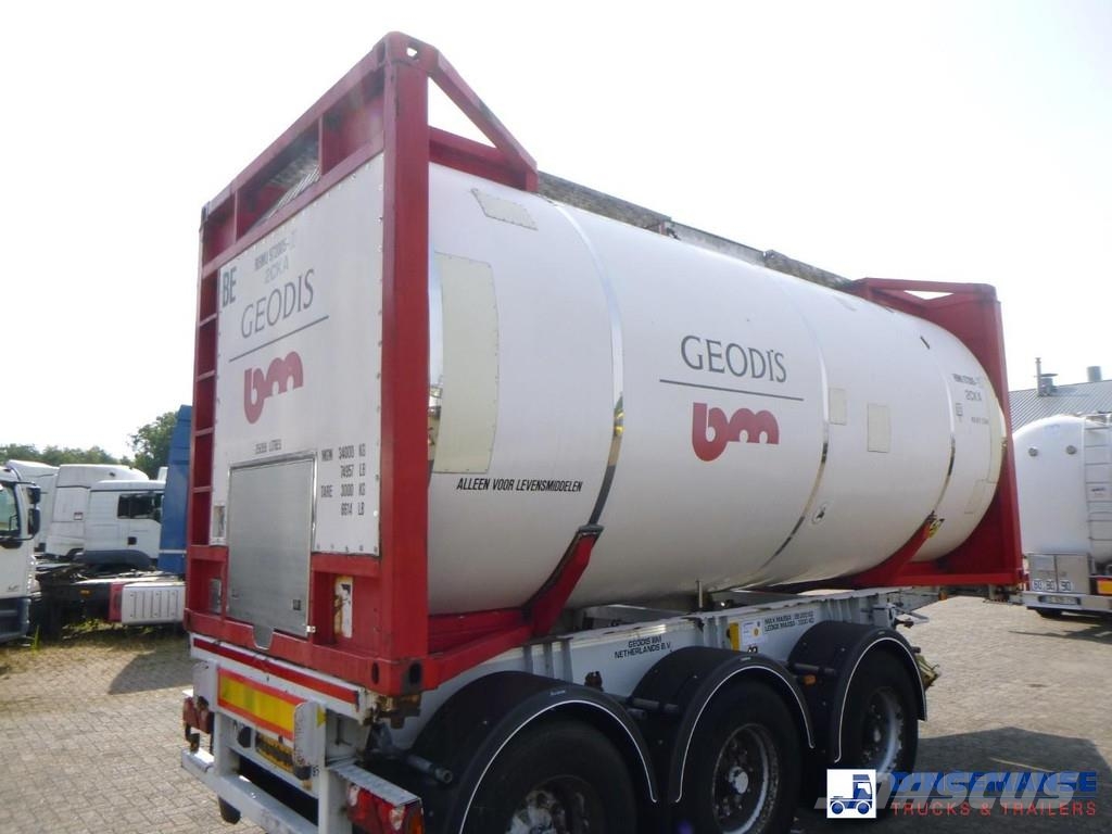 M1 Engineering Food tank container inox 20 ft / 25 tankcontainers