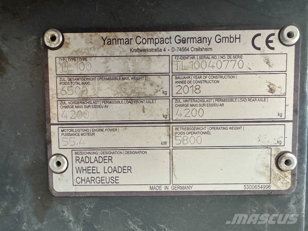 Terex Schaeff TL100 Gumikerekes homlokrakodók