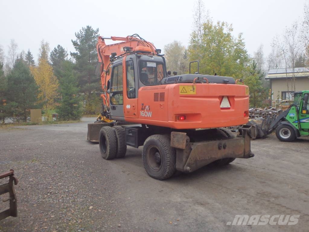 Hitachi ZX 160 W Engcon Pyöräkaivukoneet