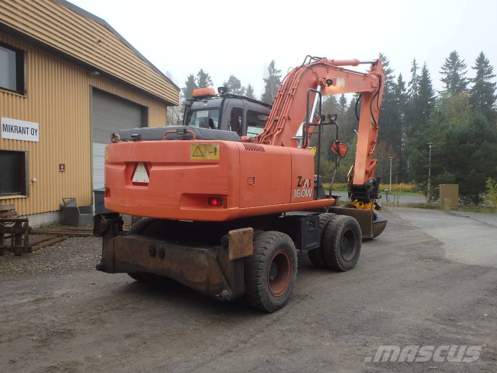 Hitachi ZX 160 W Engcon Pyöräkaivukoneet