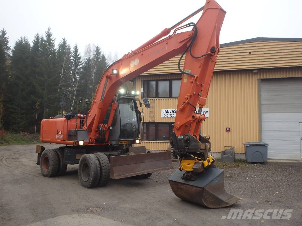 Hitachi ZX 160 W Engcon Pyöräkaivukoneet