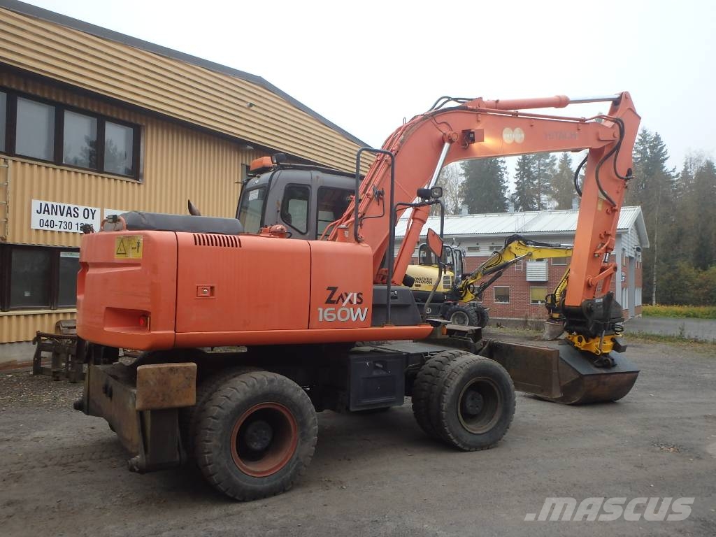 Hitachi ZX 160 W Engcon Pyöräkaivukoneet