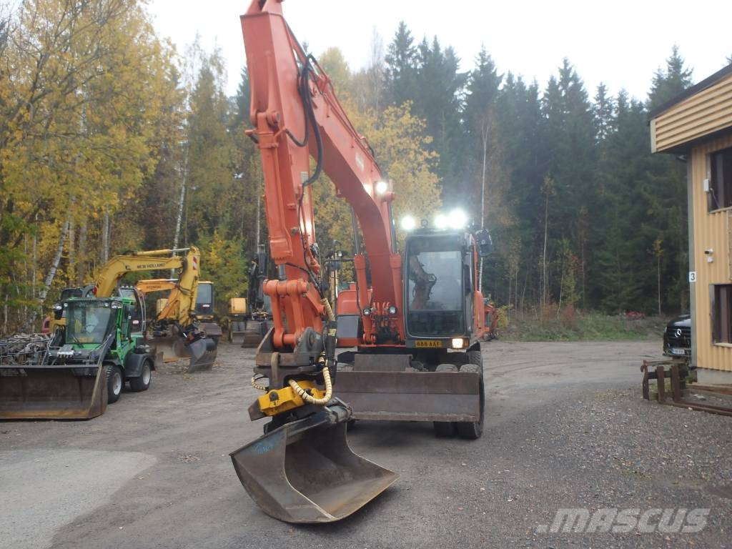 Hitachi ZX 160 W Engcon Pyöräkaivukoneet