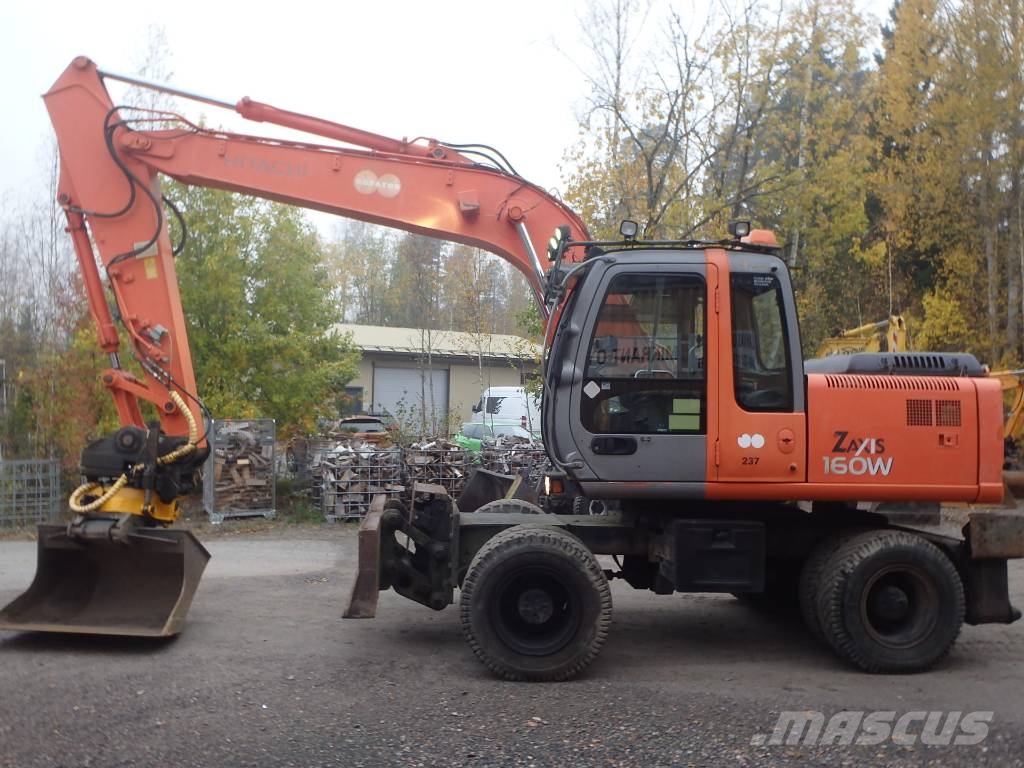 Hitachi ZX 160 W Engcon Pyöräkaivukoneet