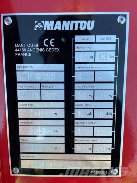 Manitou Hubarbeitsbühne 220 TJ ブームリフト 屈伸型