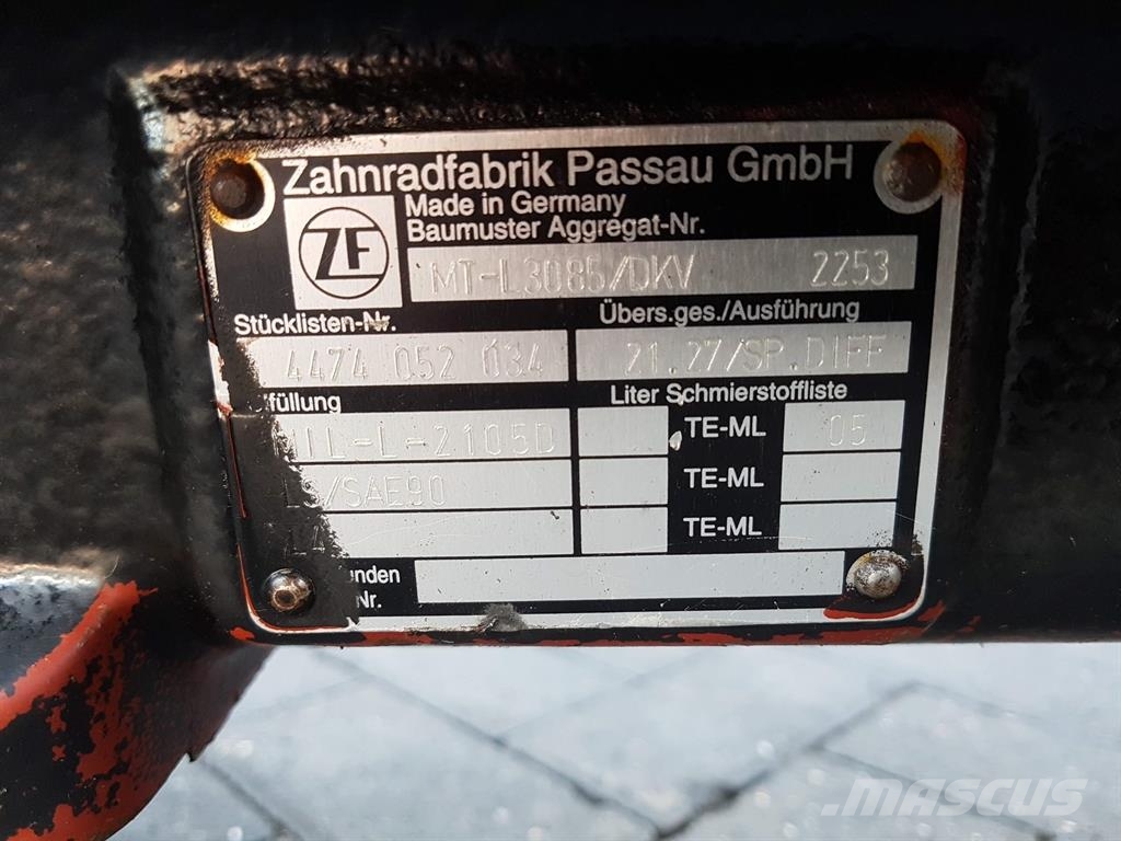 ZF MT-L3085/DKV - Ljungby Maskin L12 - Axle Άξονες
