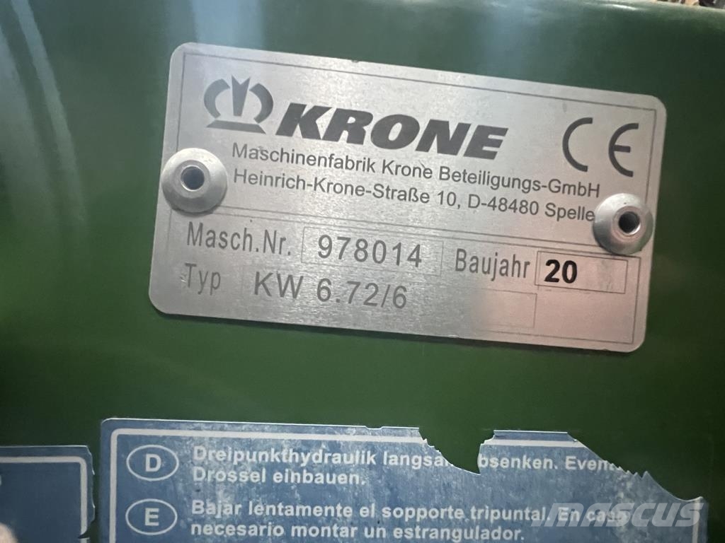 Krone Typ KW 6.72/6 مكابس وميبسات التبن