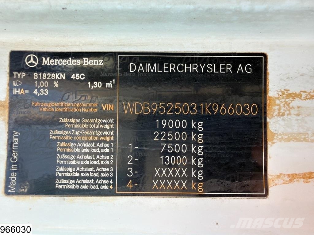 Mercedes-Benz Axor 1828 EURO 3, Manual, SCHWING, REMOTE Kamionske beton pumpe