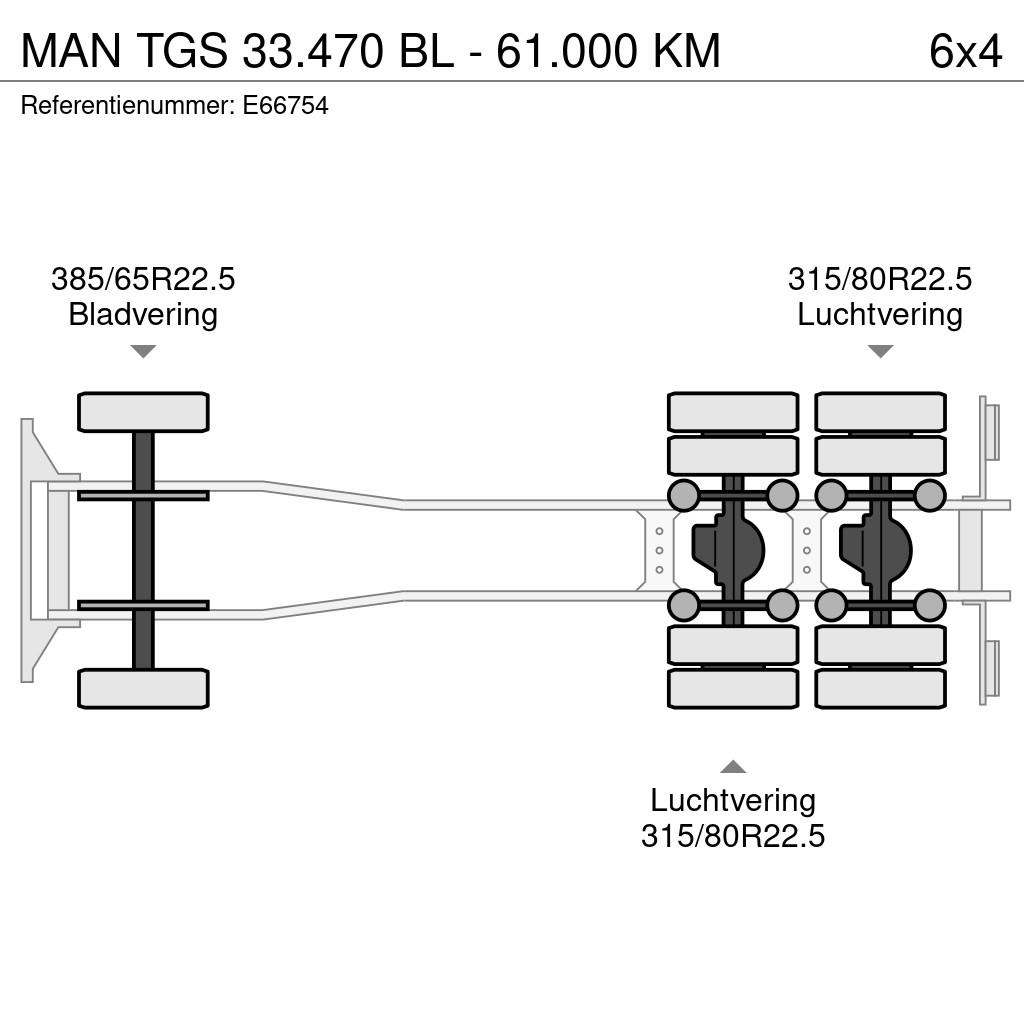 MAN TGS 33.470 BL - 61.000 KM アームロール