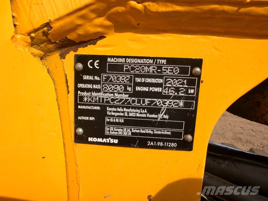 Komatsu PC 80 MR 8 Ton Excavator Mini excavators 7t - 12t
