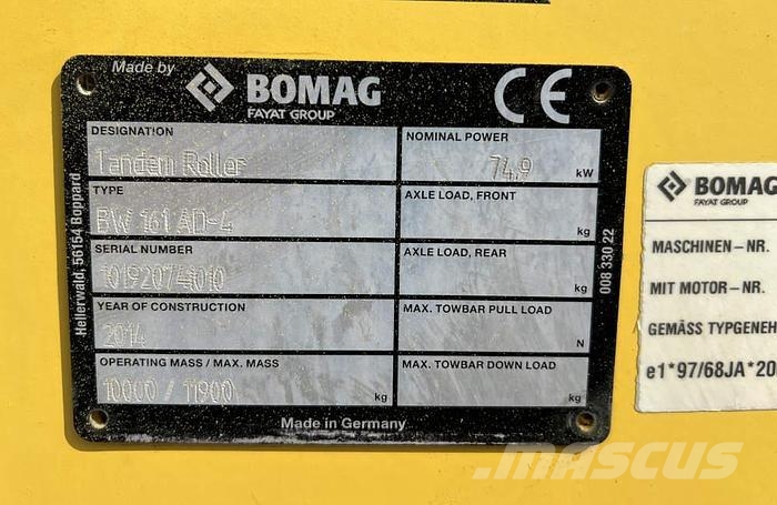 Bomag BW 161 AD-4 Tandemwalzen