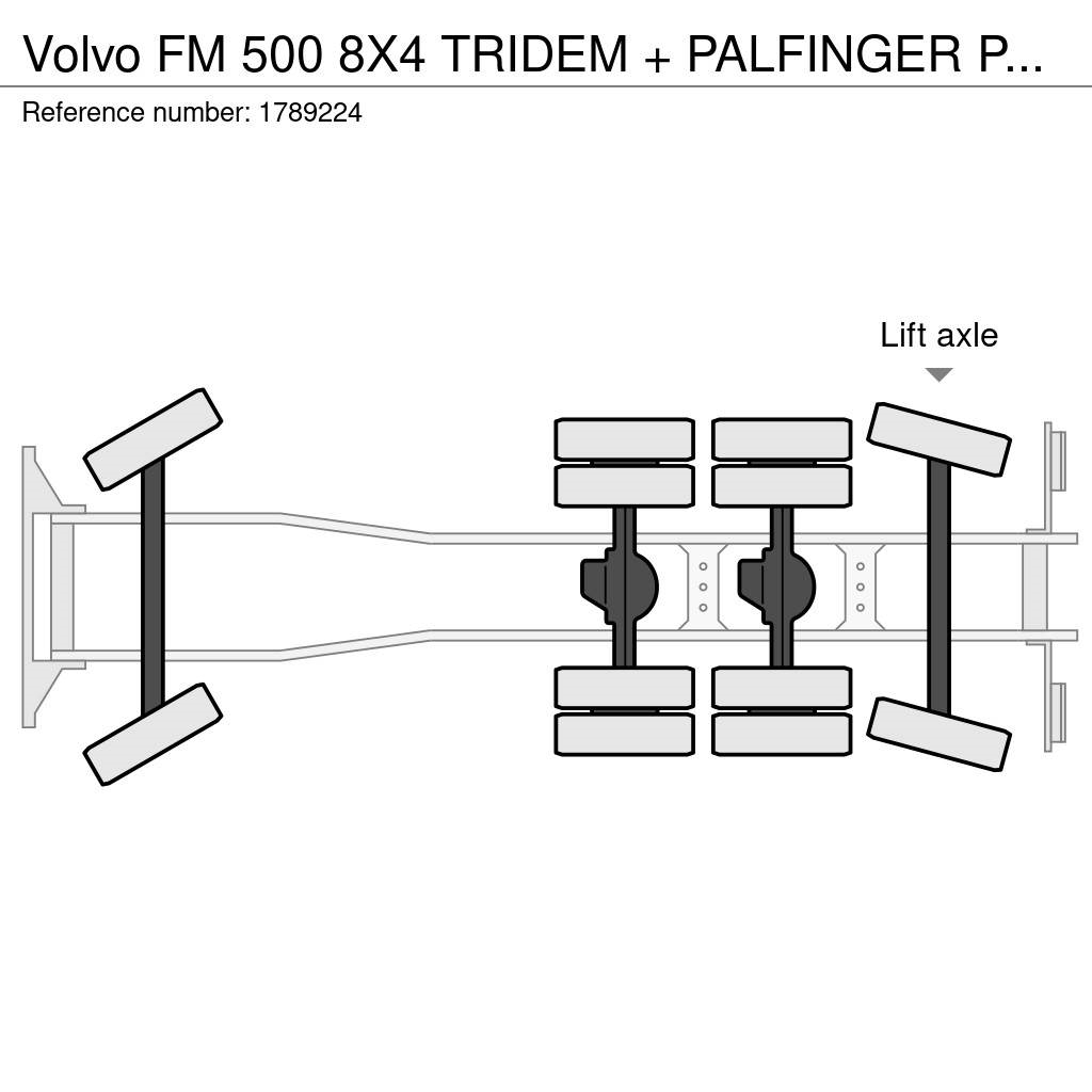 Volvo FM 500 8X4 TRIDEM + PALFINGER PK 27001-EH G KRAAN/ Kamioni sa kranom