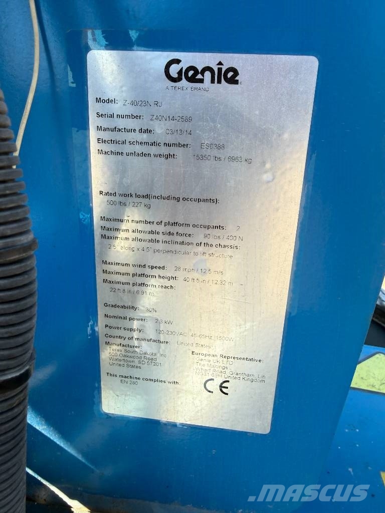 Genie Z 40/23 N RJ AS-IS Knikarm hoogwerker Knikarmhoogwerkers