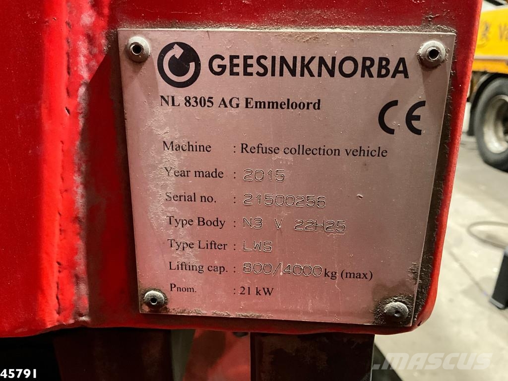 Scania P 450 Euro 6 Retarder GeesinkNorba 22m³ Camion poubelle