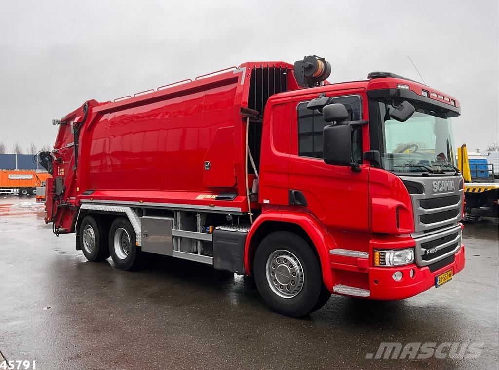 Scania P 450 Euro 6 Retarder GeesinkNorba 22m³ Camion poubelle