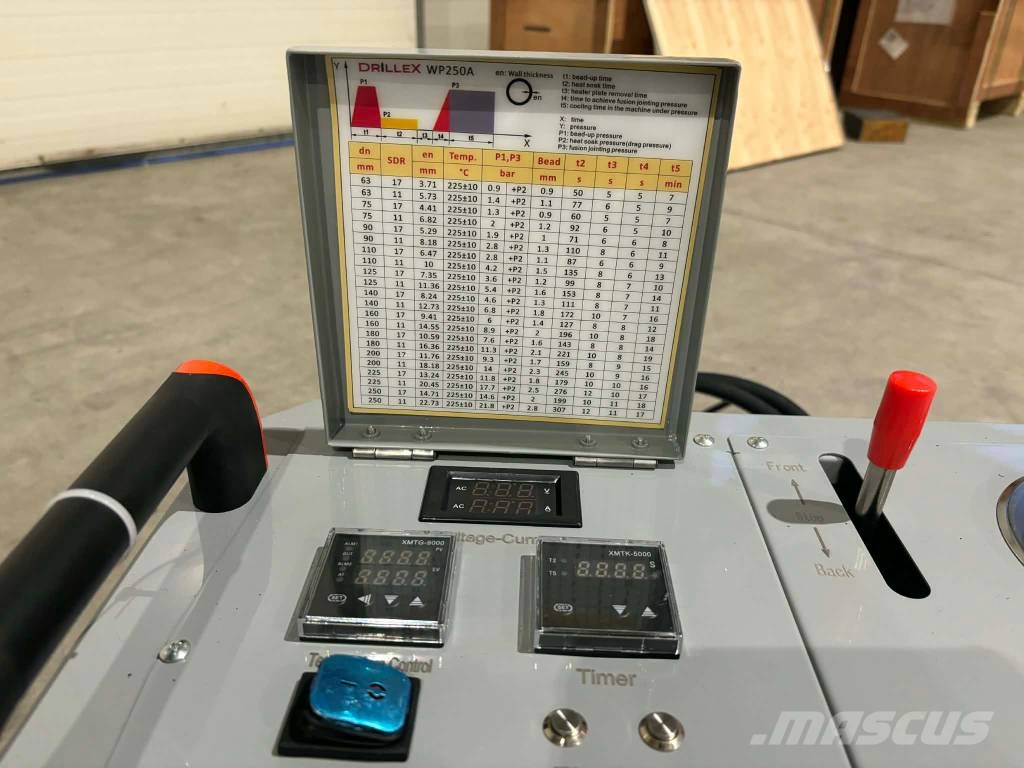 DRILLEX WP250A Hydraulic Butt Fusion Welding 63–250mm Lasapparaten