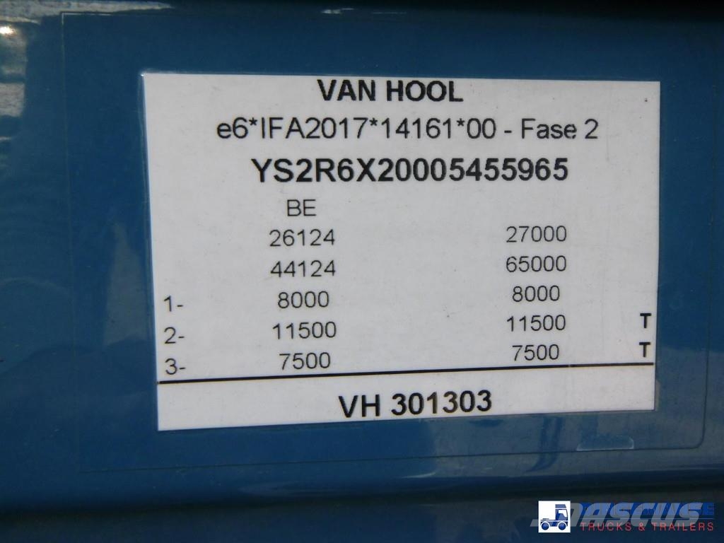Scania R 450 6x2 Euro 6 mega volume + Van Hool drawbar tr Box body trucks
