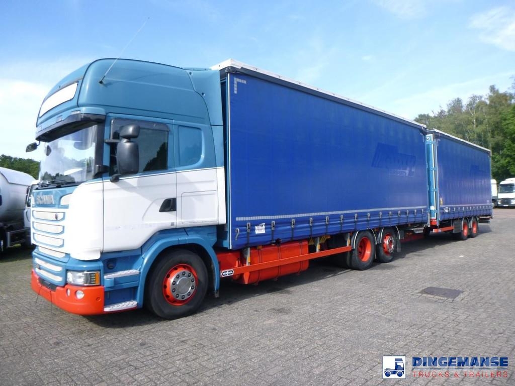 Scania R 450 6x2 Euro 6 mega volume + Van Hool drawbar tr Box body trucks